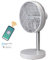 Bimar VD220 Ventilatore da Tavolo Silenzioso USB, Batteria Ricaricabile Litio, portatile D.20 cm, Oscillante, Controllo vocale, Wireless Senza Fili, 4 Velocità, Altezza 37 cm