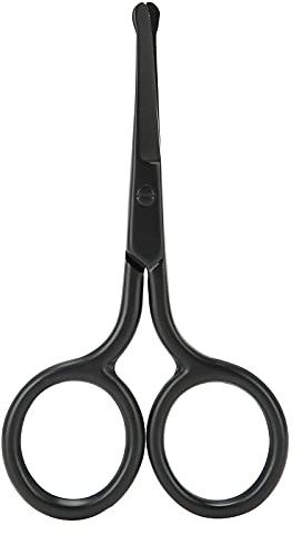 Nasenhaarschere, Schere mit abgerundeter Spitze, Schere Friseur Schere Bartschere Abgerundete Spitze Schnurrbart Bart Gesichts Augenbrauenschere Trimmer