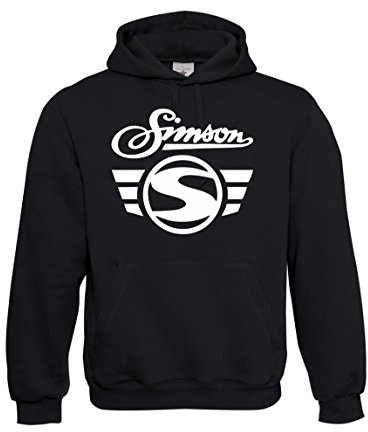 Textilhandel Hering Kapuzenpullover - Simson Logo + Schrift Fun