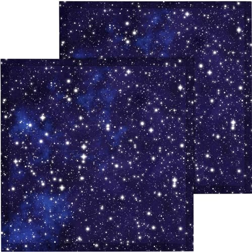 Baquler 2 Pcs 2x2 ft Fluorescent Light Covers for Ceiling Lights,Starry Sky | Reduces Glare Flicker in Classrooms Offices, Magnetic Install for Drop Ceiling, Sky Design Calming Environment