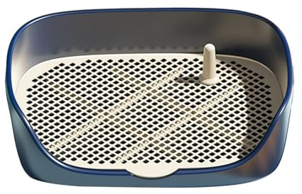 F Fityle Toilette per Cani e Cuccioli, Vassoio Portatile per vasino da addestramento per Gatti, con Protezione per lettiera da Parete, Angolo per Allenatore, Blu l