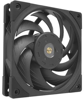 Mars Gaming MF-NC, Ventola PC PWM 120mm, Cuscinetto FDB in Copper Hyper-balanced, Silenziosa con Design a Lame Ibride, Professionale per Computer, Nero