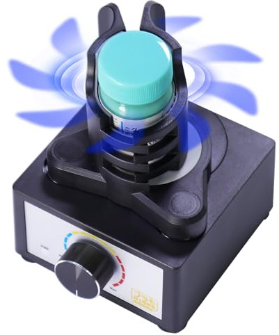 Mini Vortex Mixer, DIY/Gundam Model Paint Shaker, Hands-Free, 300~2400rpm, Three-Stage Speed Mix, Suitable 10-100ml Shaker, for Paint, Nail Polish, Lab, Paints Acrylic, Eyelash Adhesives