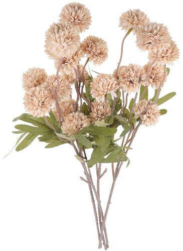 Milisten Künstliche Löwenzahnblüten für 4 Stück aus Kunststoff Fotografie Requisiten Naturgetreue Form Dekorative Nutzung und Wohnzimmer und Hochzeit Deko