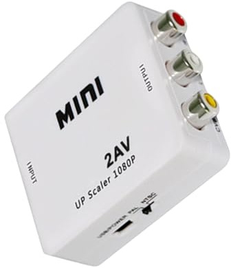 Eventerde Audio Video Adapter, Audio Video Converter, CVBS AV-kompositadapter - gammal TV-omvandlare, ljudomvandlare, anslutning till AV-port, stöder PAL/NTSC