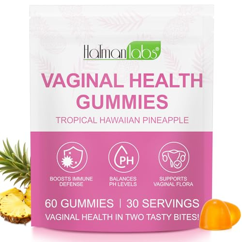 Premium Feminine Balance Gummies - hawaiianische Ananas -PH -Balance -Gummis für Frauen jeden Alters, Unterstützung von Frauengesundheit und Wellness - Immununterstützung - veganer und glutenfreier