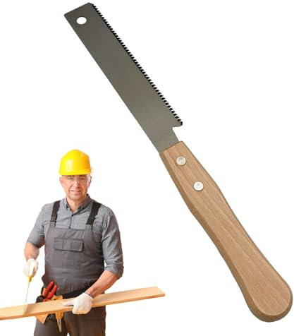 Scie À Bois Japonaise, Scie À Tirer Japonaise | Outil De Travail Du Bois Scie À Affleurement À Double Tranchant,Scie À Main Japonaise Pour Le Travail Du Bois, Coupe Fine Et Lisse, Pour Projets De Bric
