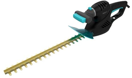 Cecotec Taille-haie Longueur Coupe jusqu'à 45 cm TitaniumSword 450. 500 W, Moteur sans balais, Lames en Titane, Branches jusqu'à 16 mm, télécommande rotative, système d'allumage de sécurité