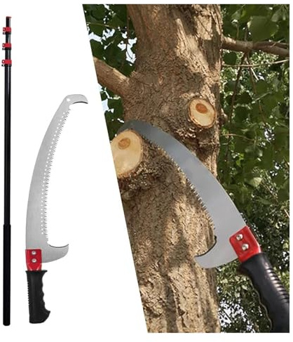 KEuLen Svettatoio Telescopico, Svettatoio a Pertica, Attrezzi for potatura di Alberi ad Alta Portata Seghe a palo for potatura a Lunga Portata for segare e Tagliare