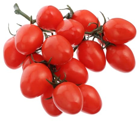 NOLITOY Künstliche Kirschtomaten Deko 6 Stück Realistische Falsche Tomaten Für Heimdekoration Party Fotoshooting Lebensechte Plastik Cherry Tomaten