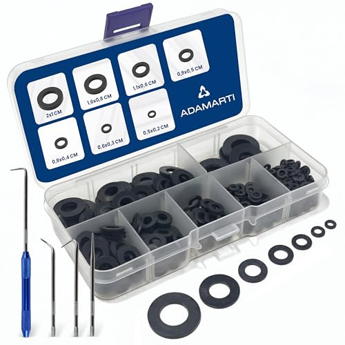 Guarnizioni Idrauliche - Oring In Gomma – Set 500 Rondelle Miste M2-M10 per Uso Idraulico e Tecnico