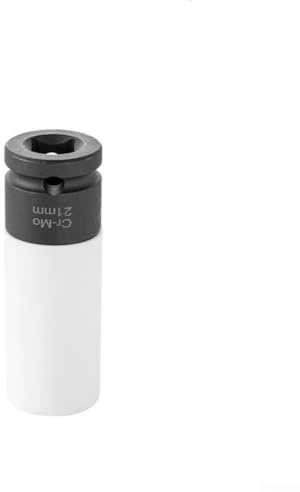 87 mm hexagon för slagflänssmutteruttag med skyddande ärmar, kromstål, designad för att skydda hjul under borttagning av flänsmuttrar (17 mm blomtyp)