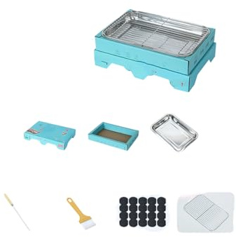 Btgghytr Griglie a carbonella Installazione rapida per riunioni di famiglia Backyard Adventures Grill per viaggi e campeggio