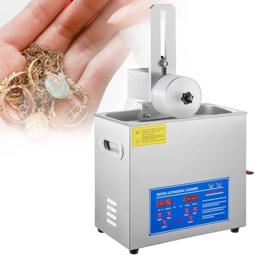 STIDEsknautic Ultrasonic Cleaner,6.5L Ultrasonic Jewellery Cleaning Machine,Professional Digital Ultrasonic Cleaner,for Home Store