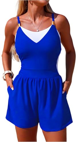 Maillot de Bain Femme 1 Pieces Dos Nu Gainant Push Up Sport Swimsuit | Maillot de Bain Branché Taille Haute Festival Clubbing Gilet Mince Solid Famme Vetement Chic