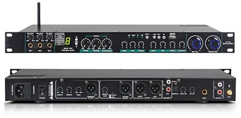 Audio Equalizer with Analog Reverb Effect, Digital Audio Optical Fiber Interface, Suitable for Stage Amplifier and Various Audio Applications