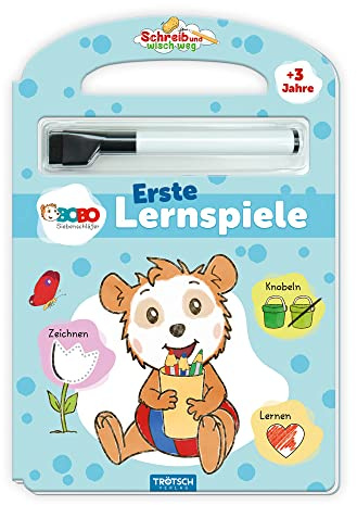 Trötsch Bobo Siebenschläfer Schreib und wisch weg Pappenbuch Erste Lernspiele