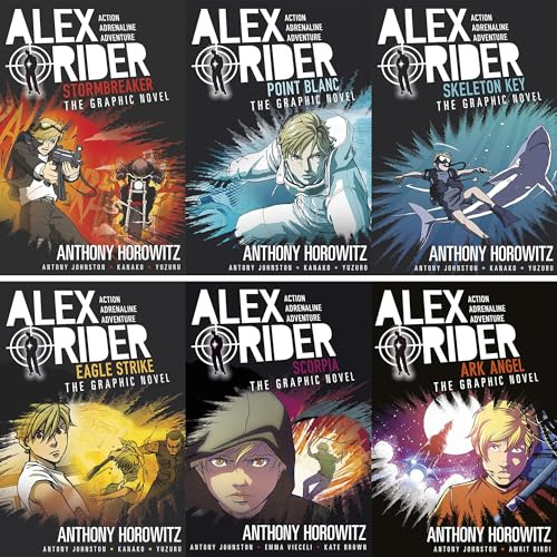 Alex Rider Graphic Novel Collection: Complete 6-Book Spy Thriller Set – Stormbreaker, Point Blanc, Skeleton Key & More - Action-Packed Espionage for Young Readers