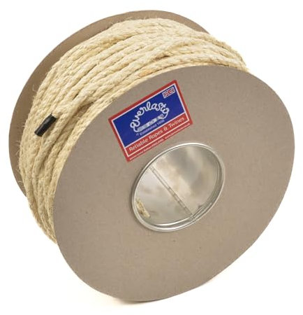 Everlasto Cuerda orgánica natural de sisal de 8 mm, varias longitudes (8 mm x 100 m)
