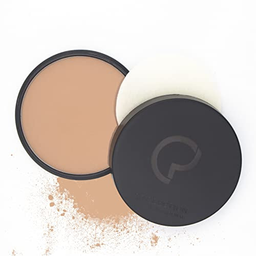 Collection Professional Cipria & Fondotinta compatto in polvere 2 in 1, Opacizzante e Fissante per un effetto naturale seconda pelle Tonalità : N.01 Beige 17g, Piumino per Cipria Conf. da 2 pz
