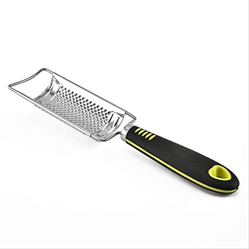 Premium Grattugia Zester Citrus Cucina Parmigiano Grattura di Limone Nocciola Grattugia Grattugia Grattugia Grattugia al Rasoio Affilato Stee L Lama Aglio Zenzero Rasato 26 X 5,8 Cm Nero