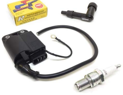 CDI Zündspule Kerzenstecker Zündkerze passend für Piaggio Fly Free NRG Sfera TPH Zip, Vespa ET2 LX LXV, Gilera Runner 50 Roller/Scooter