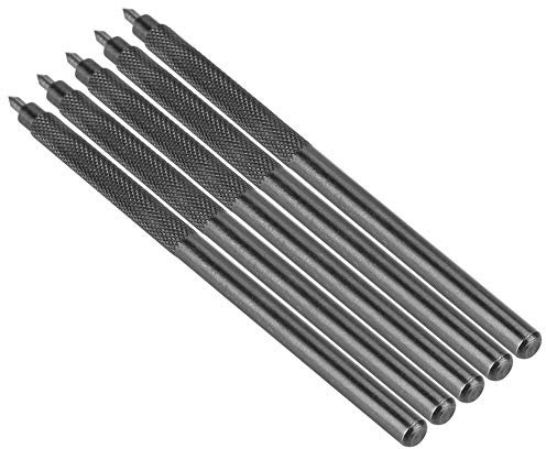 Oumefar 5Pcs Pocket Scribe Pen Set Carbide Tip Scriber High Hardness Glass Ceramic Metal Scribing Marking Needle Pen Set Non-Slip Handle