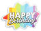 Folat - Pinata Star Rainbow Bday - 38x28cm