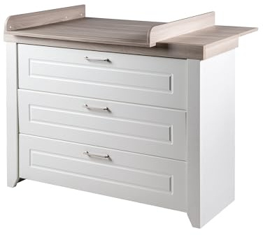 roba Skötbord med skötdel 'Felicia' med Soft-Close, 3 lådor, sköthöjd 90 cm