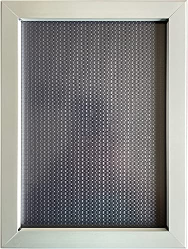 Albyco - Cornice Portafoto A5 14,54x21 cm in Alluminio - Clip – Per Poster – Colore: Argento/Alluminio - Metallo, Formato A5, 14,85 x 29,7 cm, Spessore della Cornice 19 mm