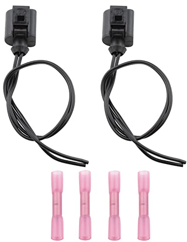 FanPaYY Stecker 2-polig Reparatursatz Kabelbaum, Scheinwerfer Kabelbaum Buchse kompatibel mit Skoda A4 A6 A8 Golf 1J0973722 (2 Sätze) Ersatz Stecker
