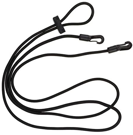 Laluky Riendas de caballo de 3 m, elástico para el cuello, cuerda de entrenamiento ajustable para caballo, cómoda ayuda para el entrenamiento (negro)