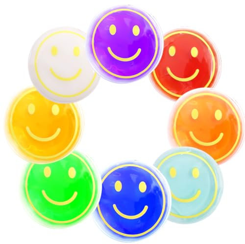 Boo Boo Boo Lot de 8 petits blocs de glace réutilisables pour soulager la douleur, couleurs variées (smile))