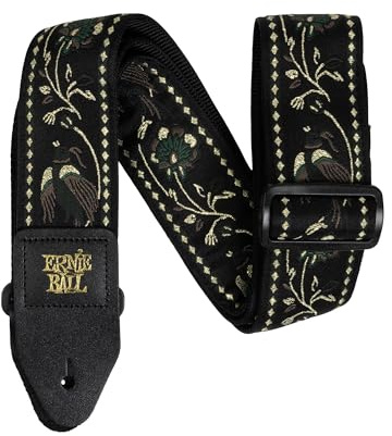 Ernie Ball Jacquard-Gitarrengurt - Black Pleasant Pheasant