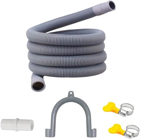 Tubo Desagüe Lavavajillas,Prolongación Tubo Desagüe,Universal Manguera Drenaje,Alargador Desague Lavadora,Tubo Desagüe,Kit Extensión la Manguera Desagüe,Universal Manguera Drenaje