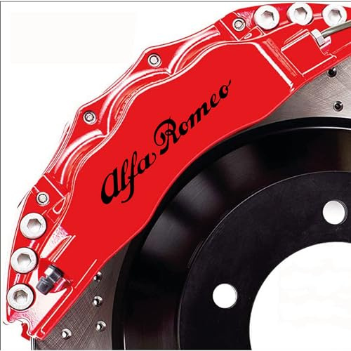 Alfa Romeo Giulietta Giulia Mito Stelvio 159 156 Bremssattel-Aufkleber, Schwarz