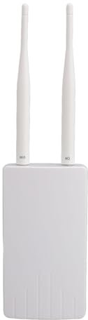 Router 4G LTE, Router WiFi 4G LTE POE da Esterno con Slot SIM e Porta LAN Router WiFi Mobile con 2 Antenne 5dBi, per Europa (Spina europea)