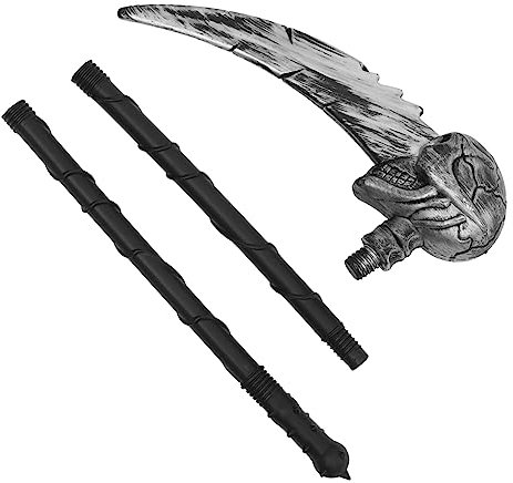 DEARMAMY Faucille d'halloween Décor Costume Gonflable Animatronique Soutenir Dinosaure Sombre Accessoires Faux Déguisement De Poulet pour Bébé Corps Tronçonneuse Effrayant Plastique