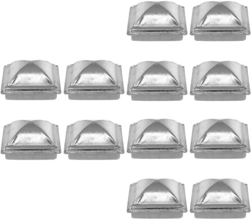 Angoily 12pcs Fence Post Covers Fence Post Protector Decorative Fencing Guardrail Iron Covers