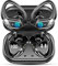 Wireless Earbuds, 2025 Bluetooth 5.4 Headphones Sports, Deep Bass Stereo in Ear Headphone for Running, 50H Wireless Earphones with Mic CVC 8.0 Cancelling Mic Earphones, 1.5 H USB-C Fast Charge, Black