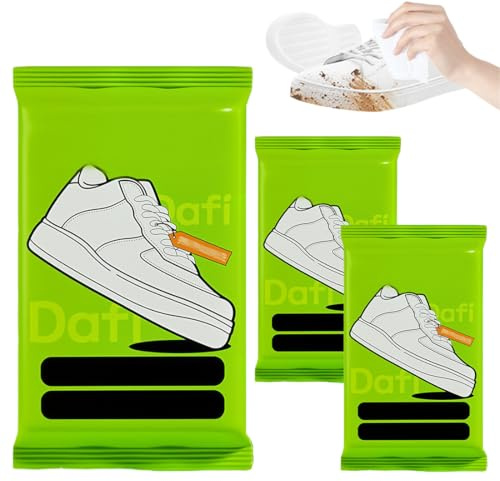 IWIDYA 18 Lingettes Nettoyant pour Sneakers,Cuir & Textile, Lingettes Nettoyage Chaussures Jetables à Emporter (Lot de 3)