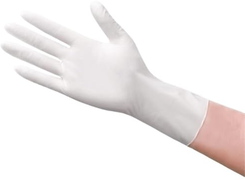 Générique Gants ménagers en nitrile de qualité alimentaire - Haute élasticité, résistants à l'eau et à l'huile, for la cuisine et le nettoyage(Standard 9in white)