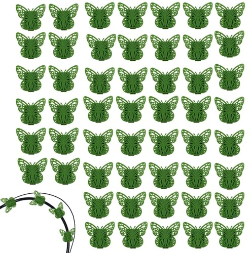 Clips muraux réutilisables avec Autocollant – Clips de Fixation pour Treillis de Vertes d'extérieur – pour pothos, clématites, Maison, Bureau, Salon, Chambre à Coucher, Jardin, Cour