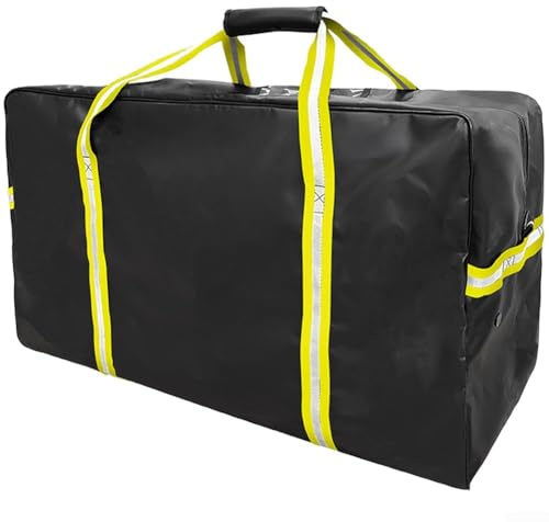 Borsa professionale per attrezzatura da hockey su ghiaccio con struttura in PVC resistente alla pioggia e flusso d'aria migliorato per ridurre dopo l'allenamento o le partite (giallo)