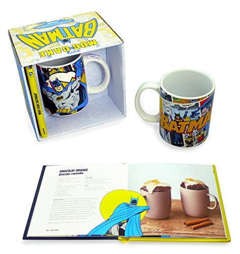 Coffret Mug cake Batman: Contient : 1 livre de recettes, 1 mug collector sérigraphié
