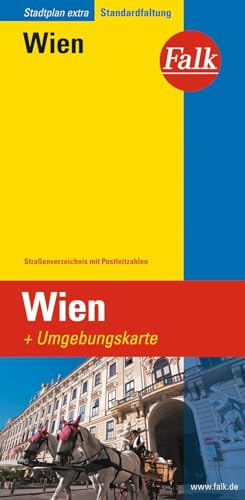 Falk Stadtplan Extra Wien 1:21.500: Mit Umgebungskarte. Straßenverz. m. Postleitzahlen