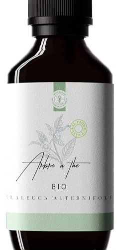 50ml Bio Teebaumöl (Tea Tree/Melaleuca alternifolia) - 100% Rein, Natürlich und Biologisch - Ätherisches Teebaumöl Pickel unterstützt bei Unreinheiten