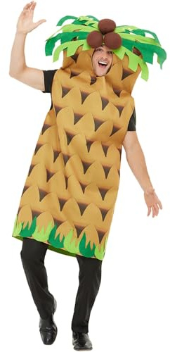 Smiffys Palmenbaum Kostüm, Grün, mit Wappenrock Halloween