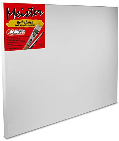 Bespannter Keilrahmen -Meister- (50x100 cm) Leinwand Rahmen bespannt aus 100% Baumwolle