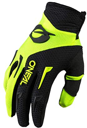 O'NEAL | Fahrrad- & Motocross-Handschuhe | MX MTB DH FR Downhill Freeride | Langlebige, Flexible Materialien, belüftete Handinnenfäche | Element Glove | Herren | Schwarz Neon-Gelb | Größe L/9